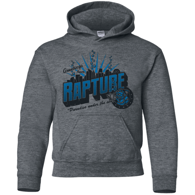 Sweatshirts Dark Heather / YS Greetings from Rapture Youth Hoodie