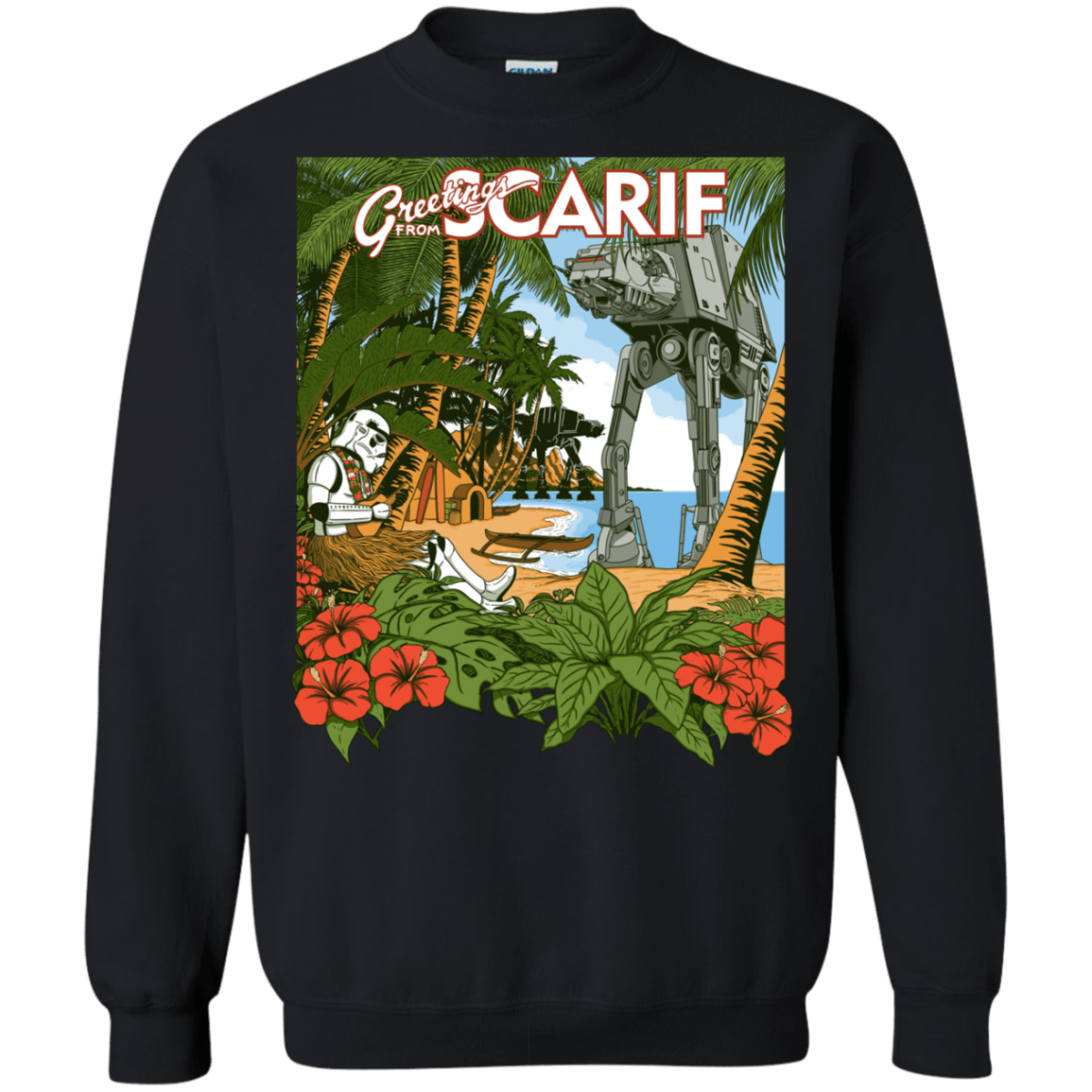 Sweatshirts Black / S Greetings from Scarif Crewneck Sweatshirt