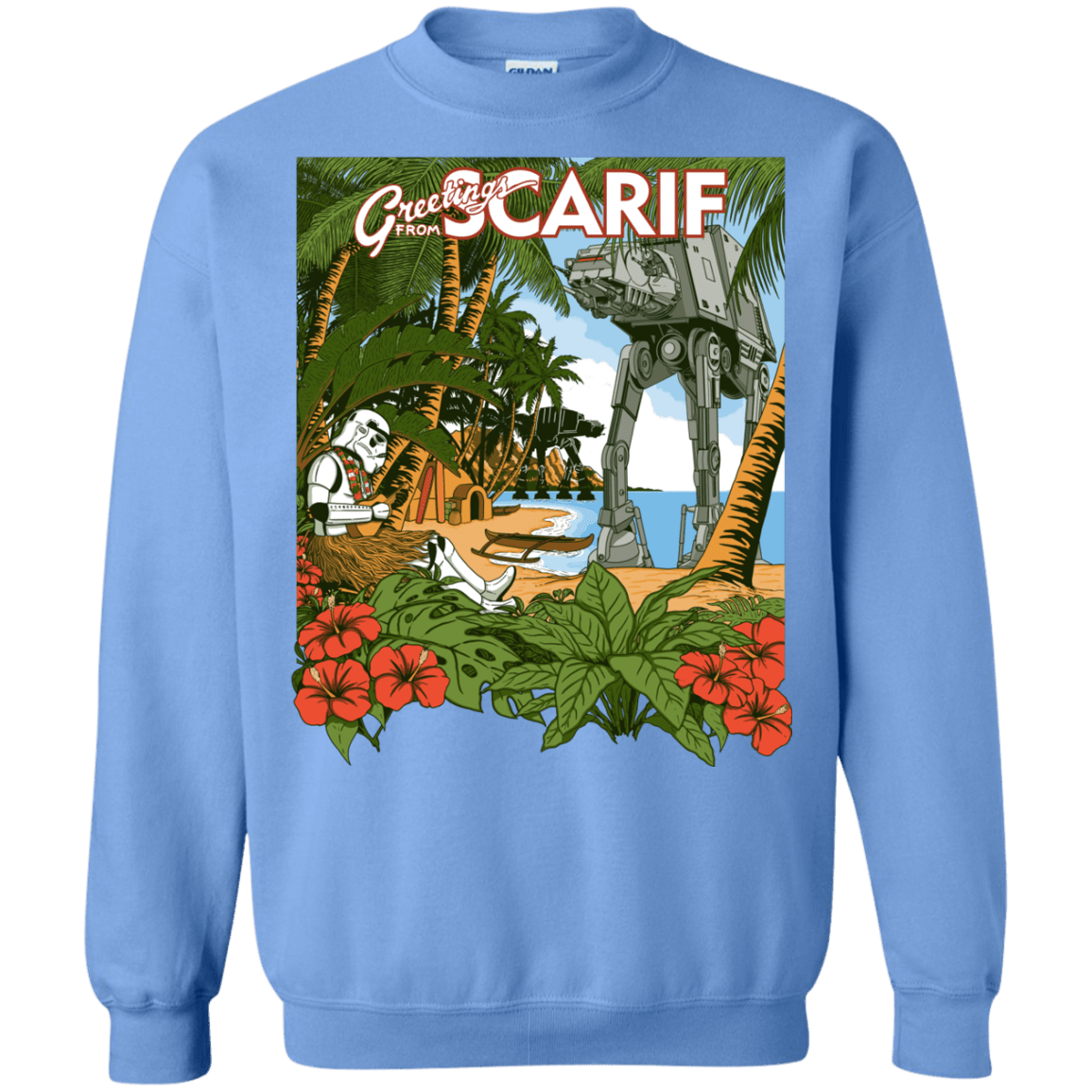 Sweatshirts Carolina Blue / S Greetings from Scarif Crewneck Sweatshirt