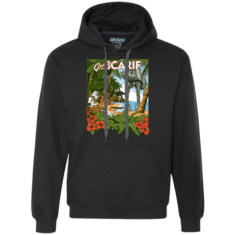 Sweatshirts Black / S Greetings from Scarif Premium Fleece Hoodie