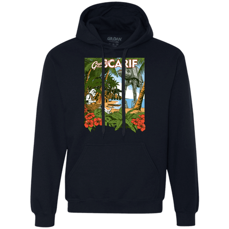 Sweatshirts Navy / S Greetings from Scarif Premium Fleece Hoodie