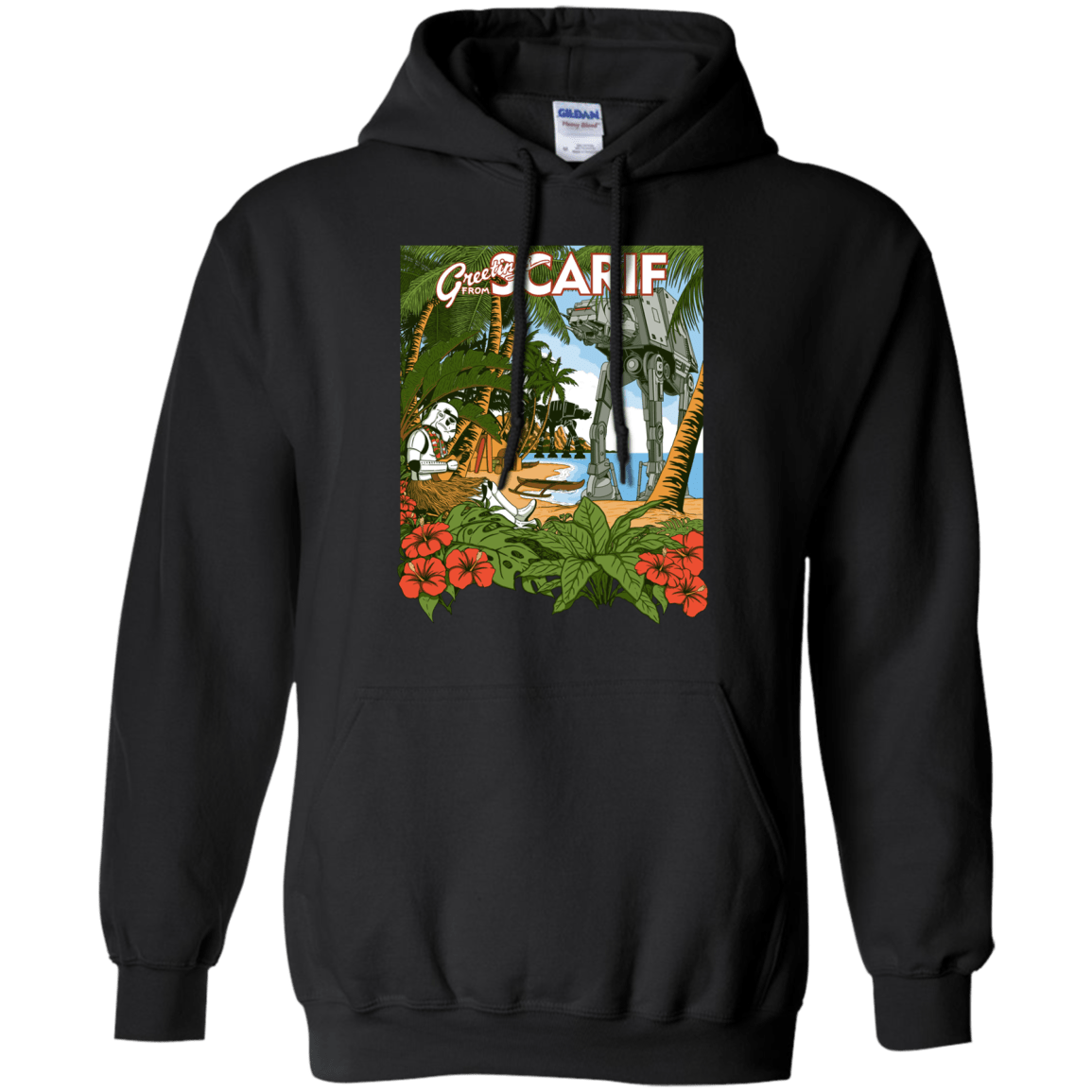 Sweatshirts Black / S Greetings from Scarif Pullover Hoodie