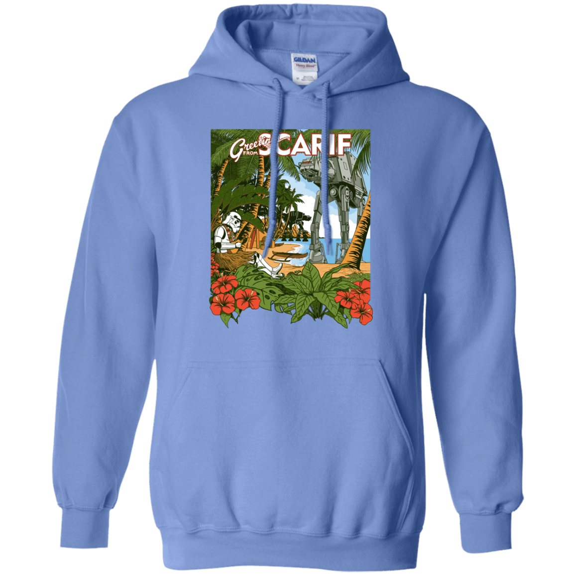 Sweatshirts Carolina Blue / S Greetings from Scarif Pullover Hoodie