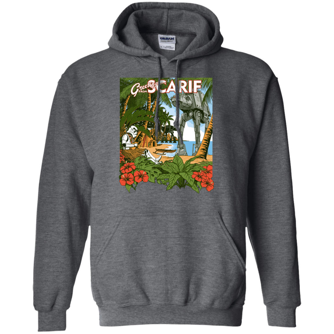 Sweatshirts Dark Heather / S Greetings from Scarif Pullover Hoodie
