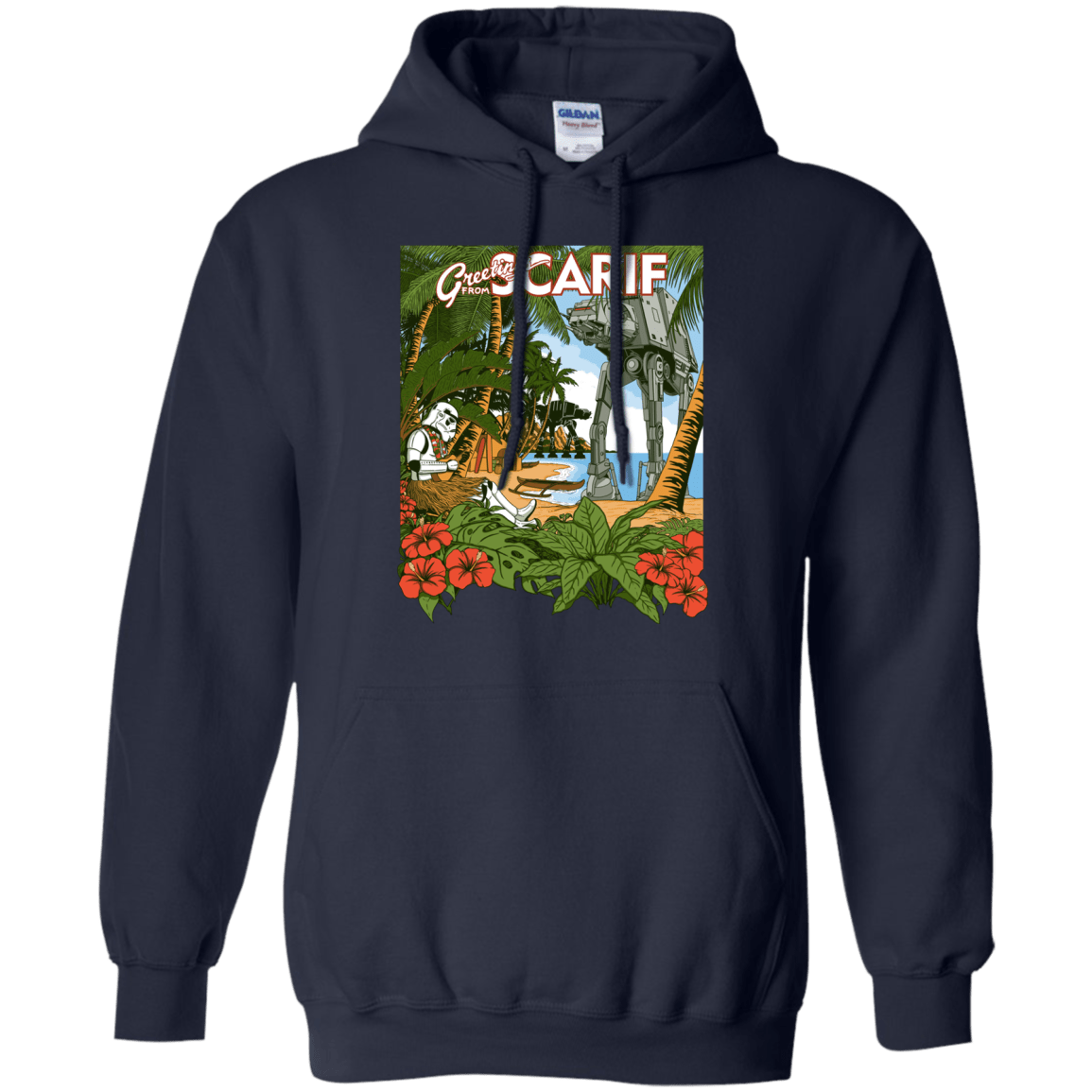 Sweatshirts Navy / S Greetings from Scarif Pullover Hoodie