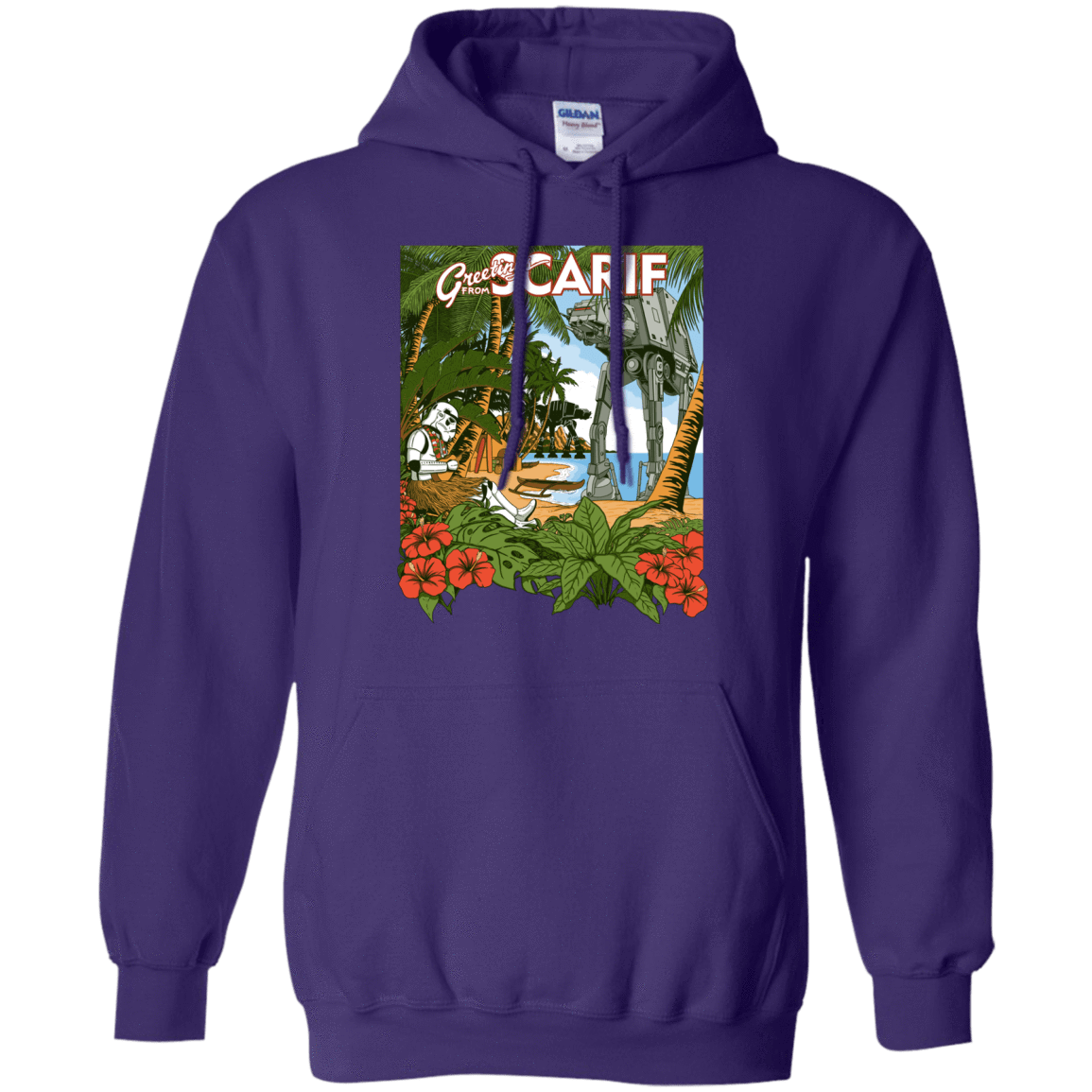 Sweatshirts Purple / S Greetings from Scarif Pullover Hoodie