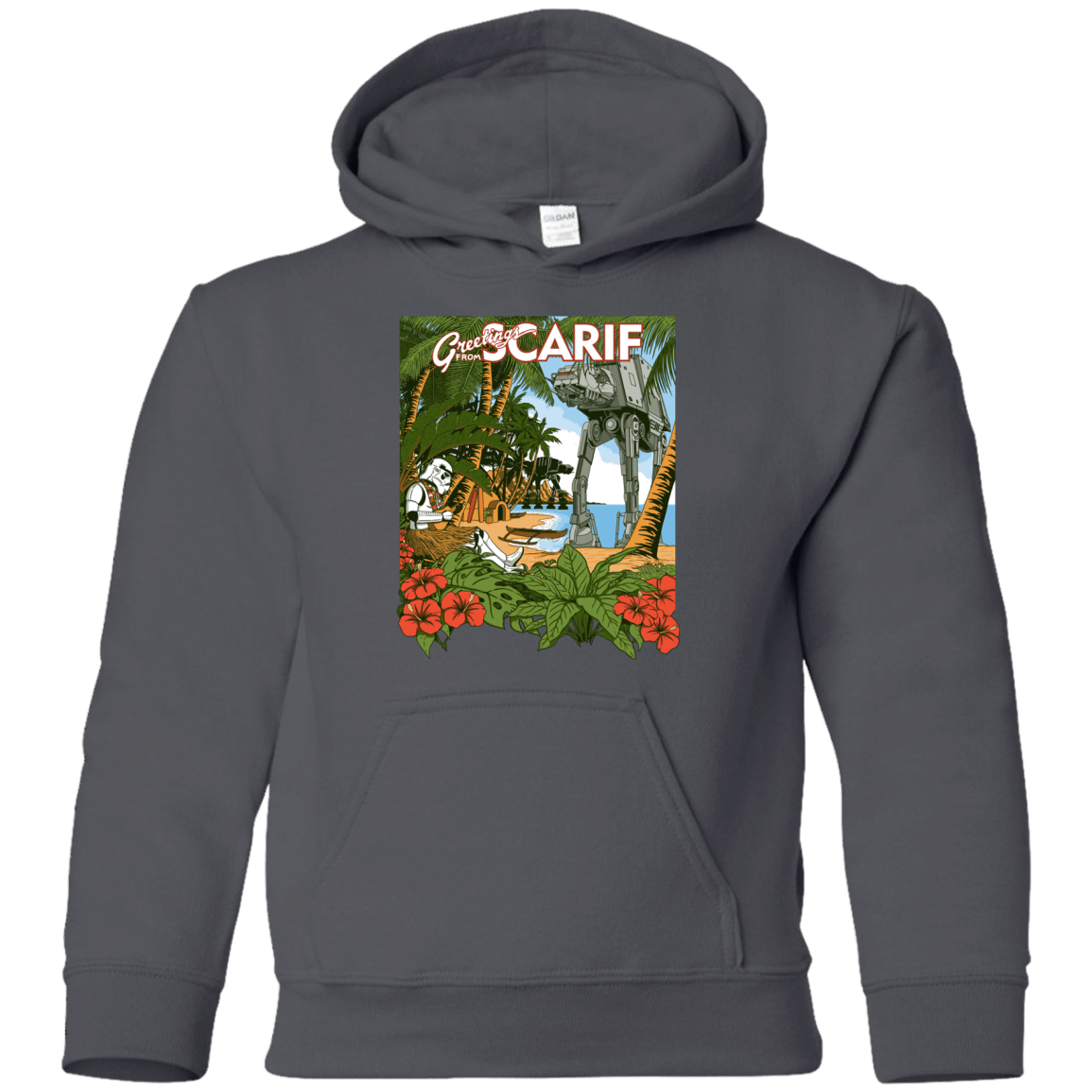 Sweatshirts Charcoal / YS Greetings from Scarif Youth Hoodie