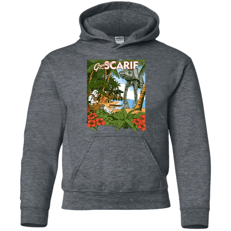 Sweatshirts Dark Heather / YS Greetings from Scarif Youth Hoodie