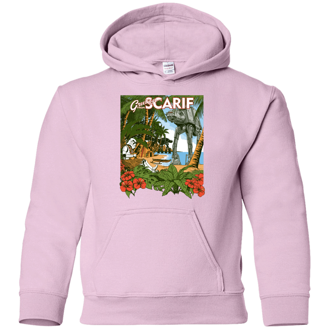 Sweatshirts Light Pink / YS Greetings from Scarif Youth Hoodie