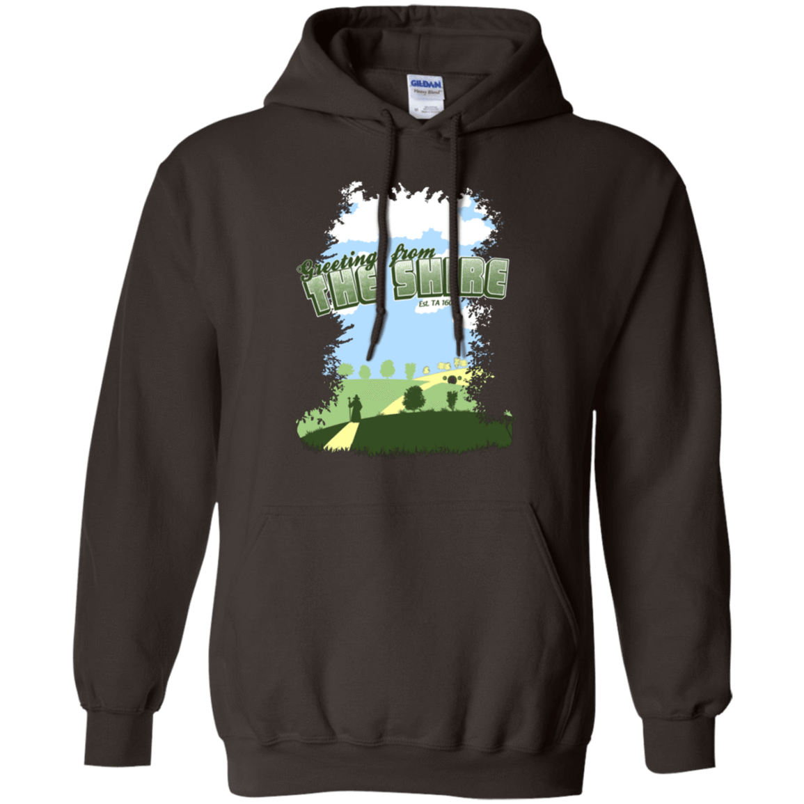 Sweatshirts Dark Chocolate / Small Greetings From Shire Pullover Hoodie