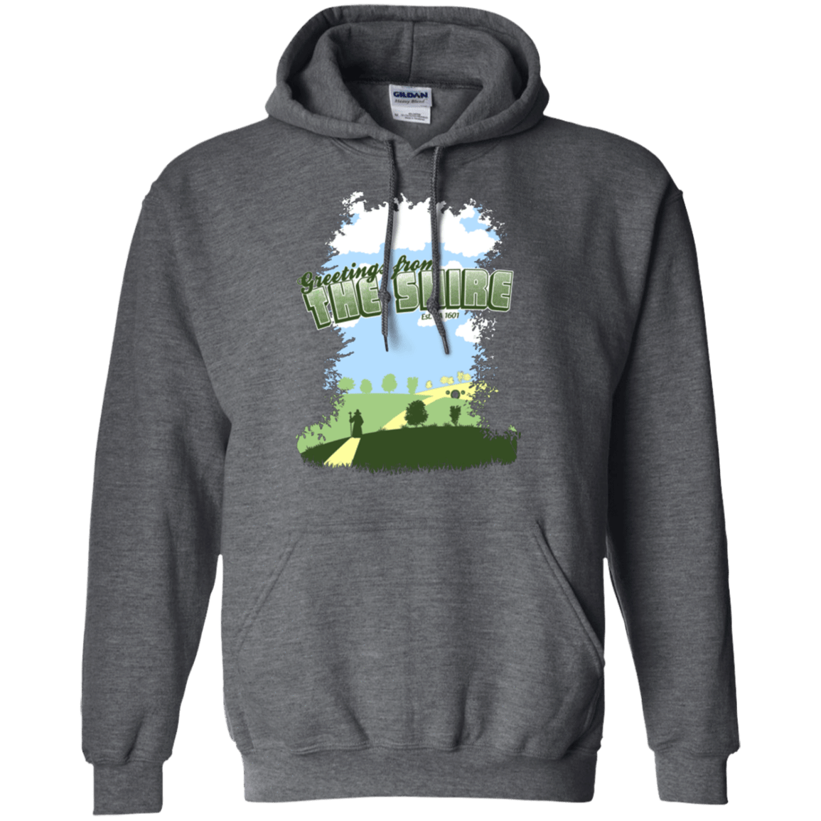 Sweatshirts Dark Heather / Small Greetings From Shire Pullover Hoodie