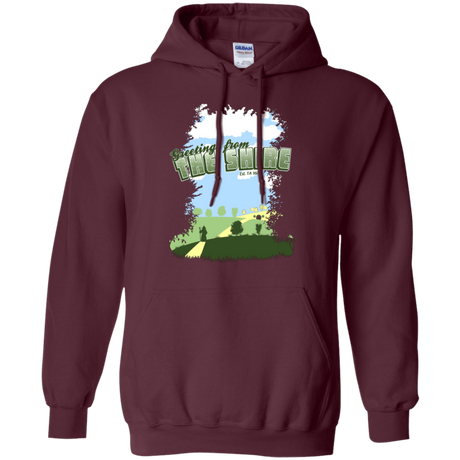 Sweatshirts Maroon / Small Greetings From Shire Pullover Hoodie