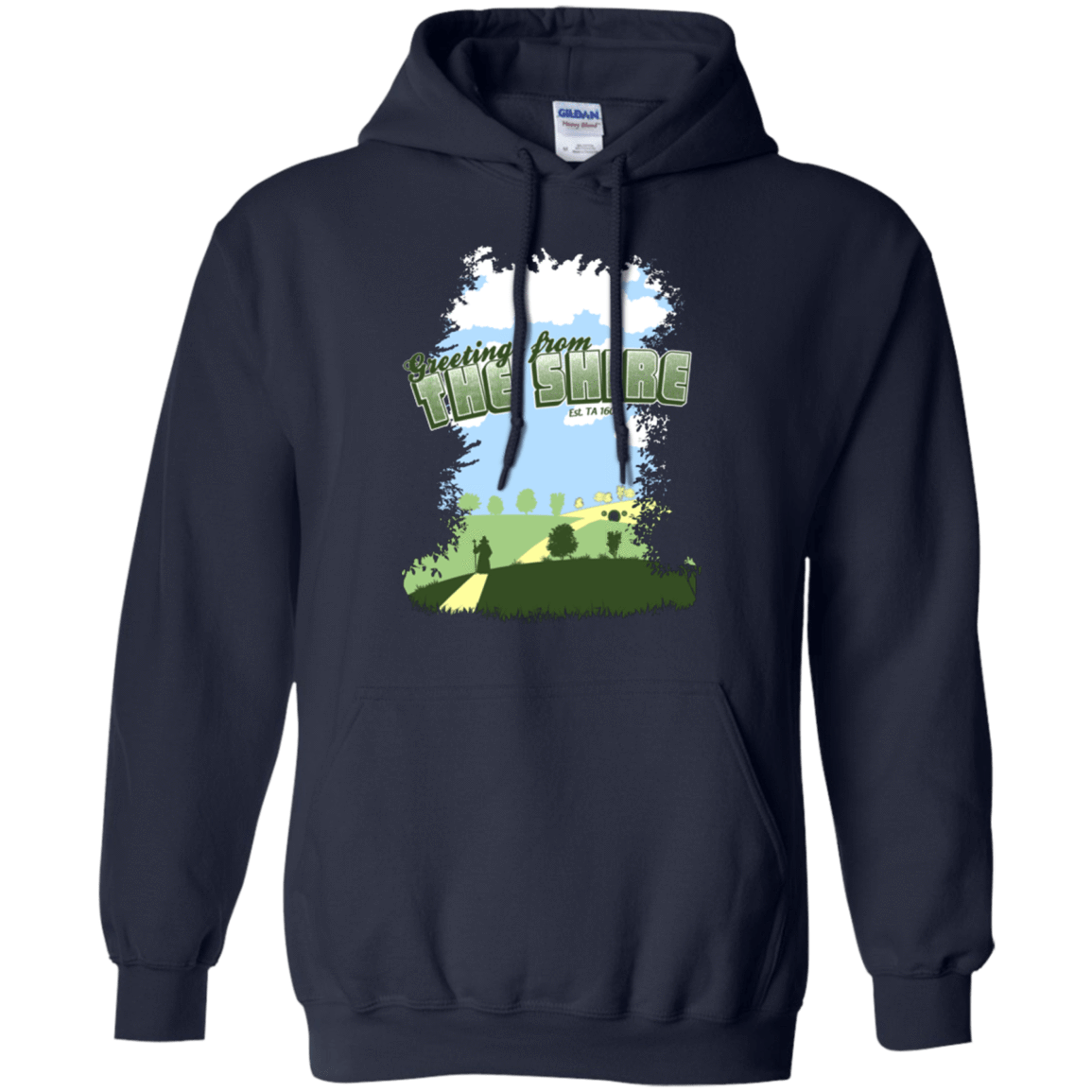 Sweatshirts Navy / Small Greetings From Shire Pullover Hoodie