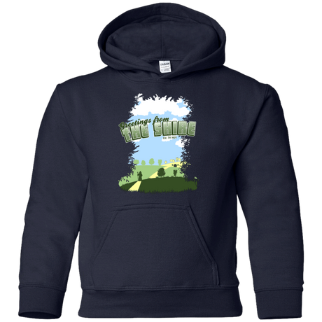 Sweatshirts Navy / YS Greetings From Shire Youth Hoodie