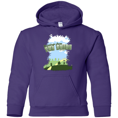 Sweatshirts Purple / YS Greetings From Shire Youth Hoodie