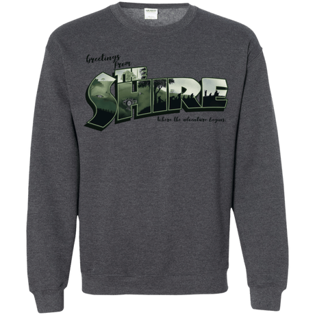 Sweatshirts Dark Heather / S Greetings from the Shire Crewneck Sweatshirt