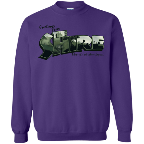 Sweatshirts Purple / S Greetings from the Shire Crewneck Sweatshirt