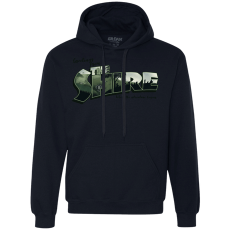 Sweatshirts Navy / S Greetings from the Shire Premium Fleece Hoodie