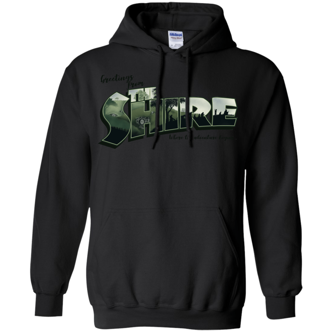 Sweatshirts Black / S Greetings from the Shire Pullover Hoodie