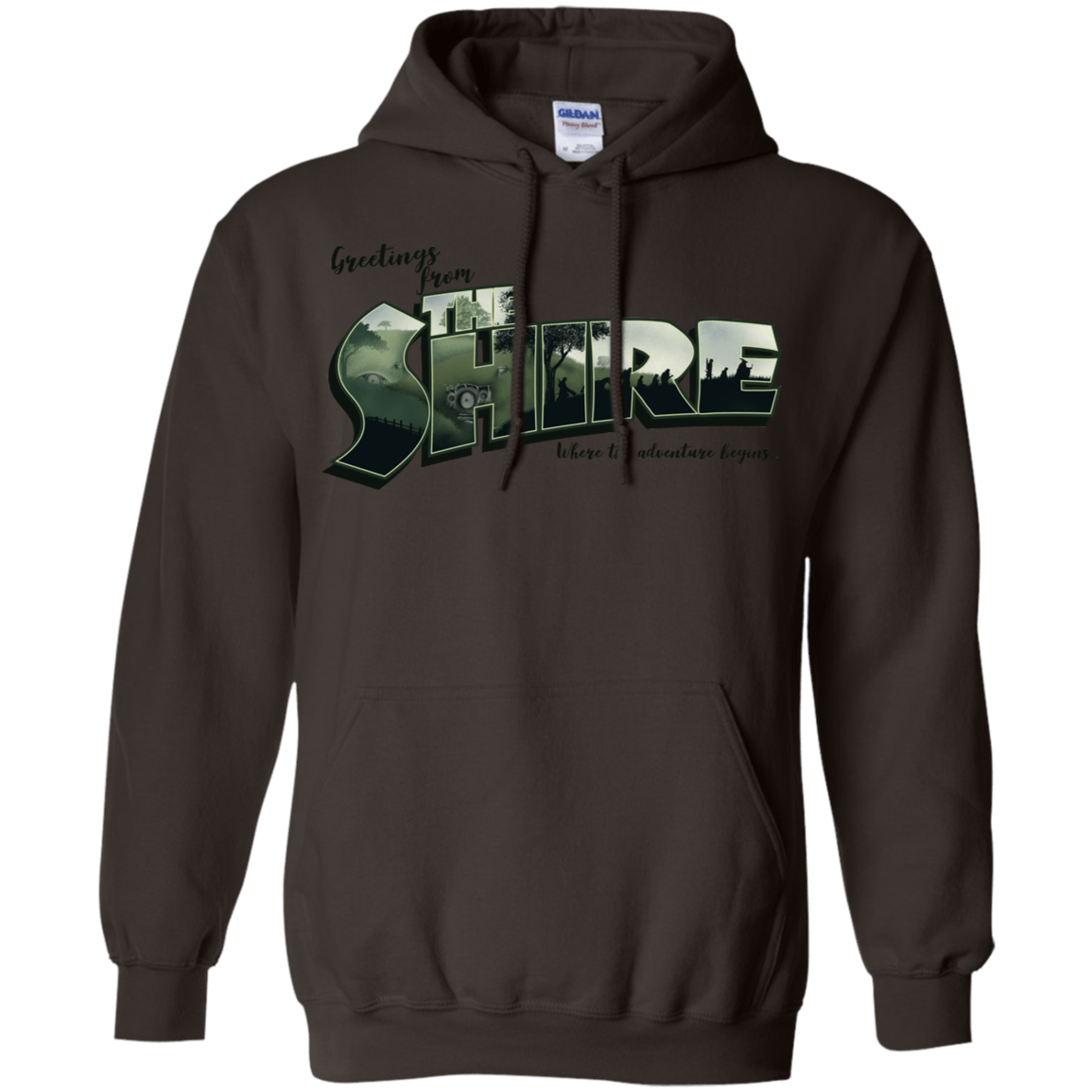 Sweatshirts Dark Chocolate / S Greetings from the Shire Pullover Hoodie