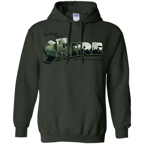 Sweatshirts Forest Green / S Greetings from the Shire Pullover Hoodie