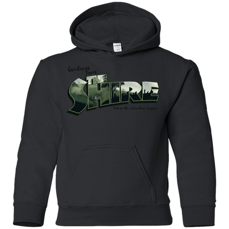 Sweatshirts Black / YS Greetings from the Shire Youth Hoodie