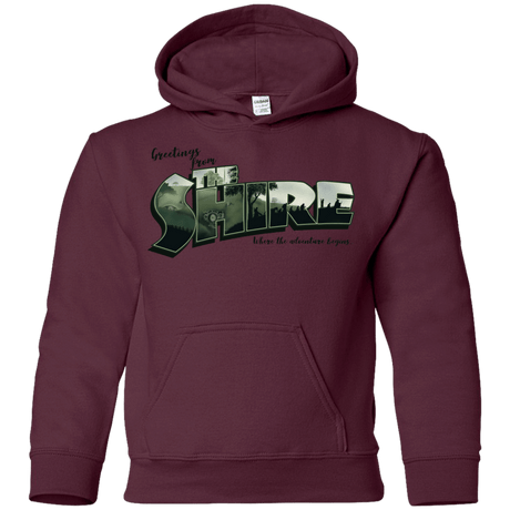 Sweatshirts Maroon / YS Greetings from the Shire Youth Hoodie