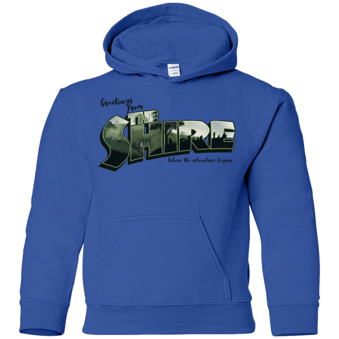 Sweatshirts Royal / YS Greetings from the Shire Youth Hoodie