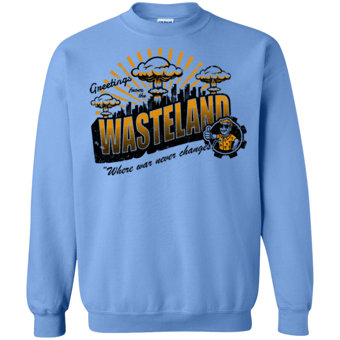 Sweatshirts Carolina Blue / Small Greetings from the Wasteland! Crewneck Sweatshirt