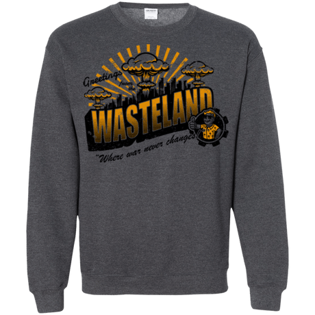 Sweatshirts Dark Heather / Small Greetings from the Wasteland! Crewneck Sweatshirt