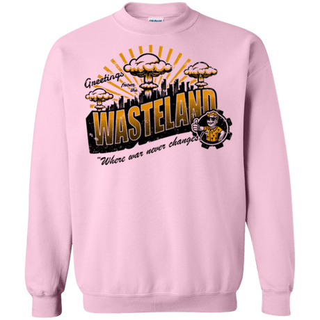 Sweatshirts Light Pink / Small Greetings from the Wasteland! Crewneck Sweatshirt