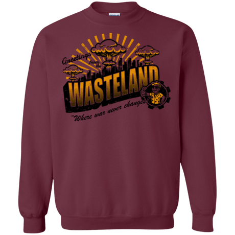 Sweatshirts Maroon / Small Greetings from the Wasteland! Crewneck Sweatshirt