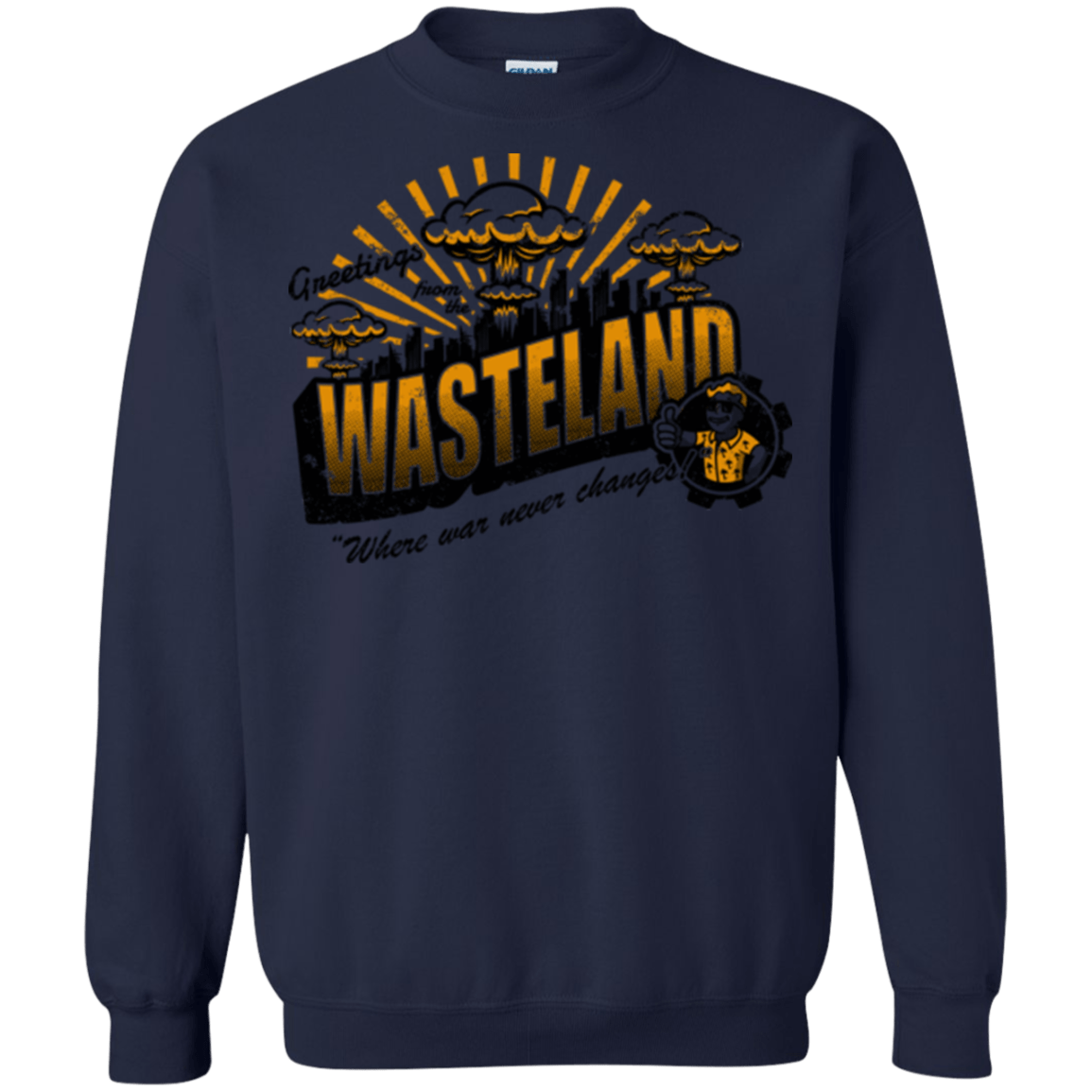 Sweatshirts Navy / Small Greetings from the Wasteland! Crewneck Sweatshirt