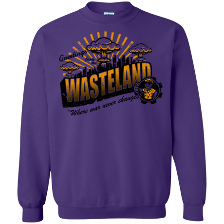 Sweatshirts Purple / Small Greetings from the Wasteland! Crewneck Sweatshirt