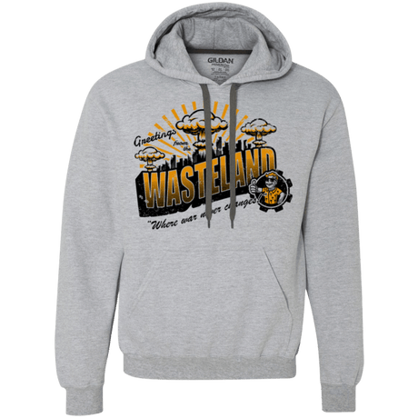 Sweatshirts Sport Grey / Small Greetings from the Wasteland! Premium Fleece Hoodie