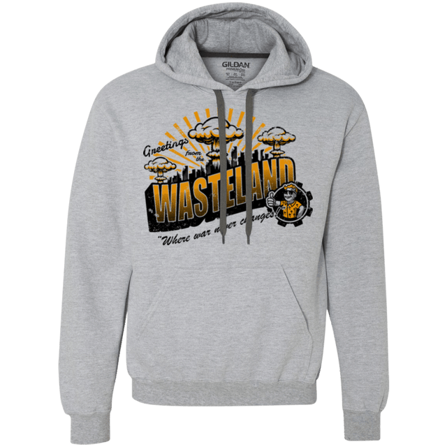 Sweatshirts Sport Grey / Small Greetings from the Wasteland! Premium Fleece Hoodie