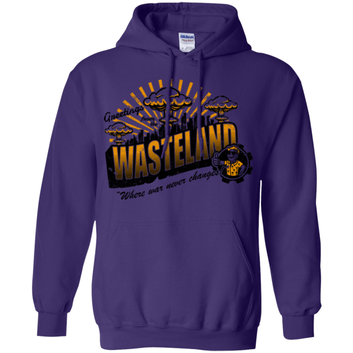 Sweatshirts Purple / Small Greetings from the Wasteland! Pullover Hoodie