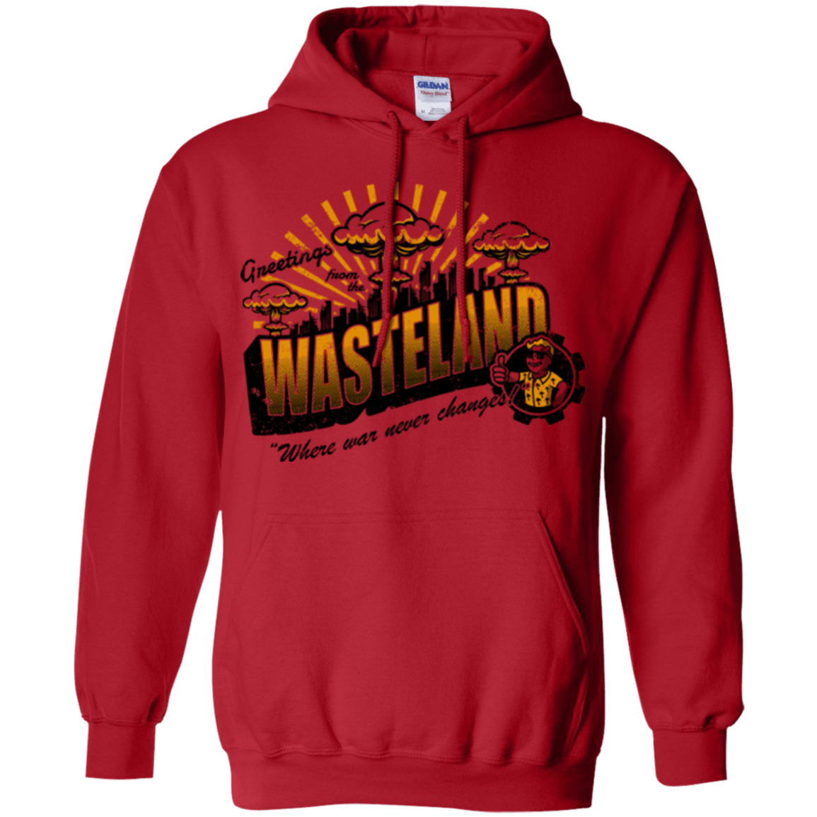 Sweatshirts Red / Small Greetings from the Wasteland! Pullover Hoodie