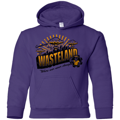 Sweatshirts Purple / YS Greetings from the Wasteland! Youth Hoodie