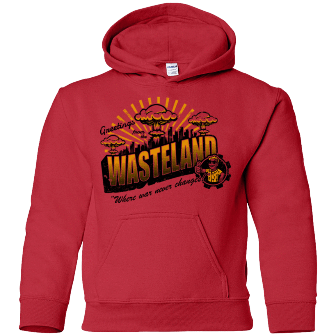 Sweatshirts Red / YS Greetings from the Wasteland! Youth Hoodie