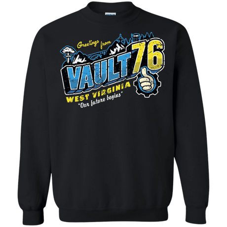 Sweatshirts Black / S Greetings from WV Vault Crewneck Sweatshirt