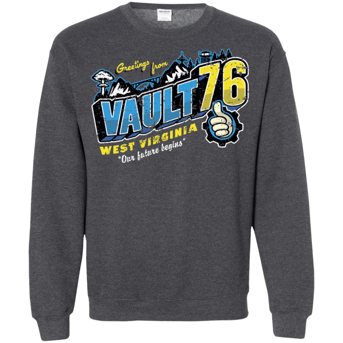 Sweatshirts Dark Heather / S Greetings from WV Vault Crewneck Sweatshirt