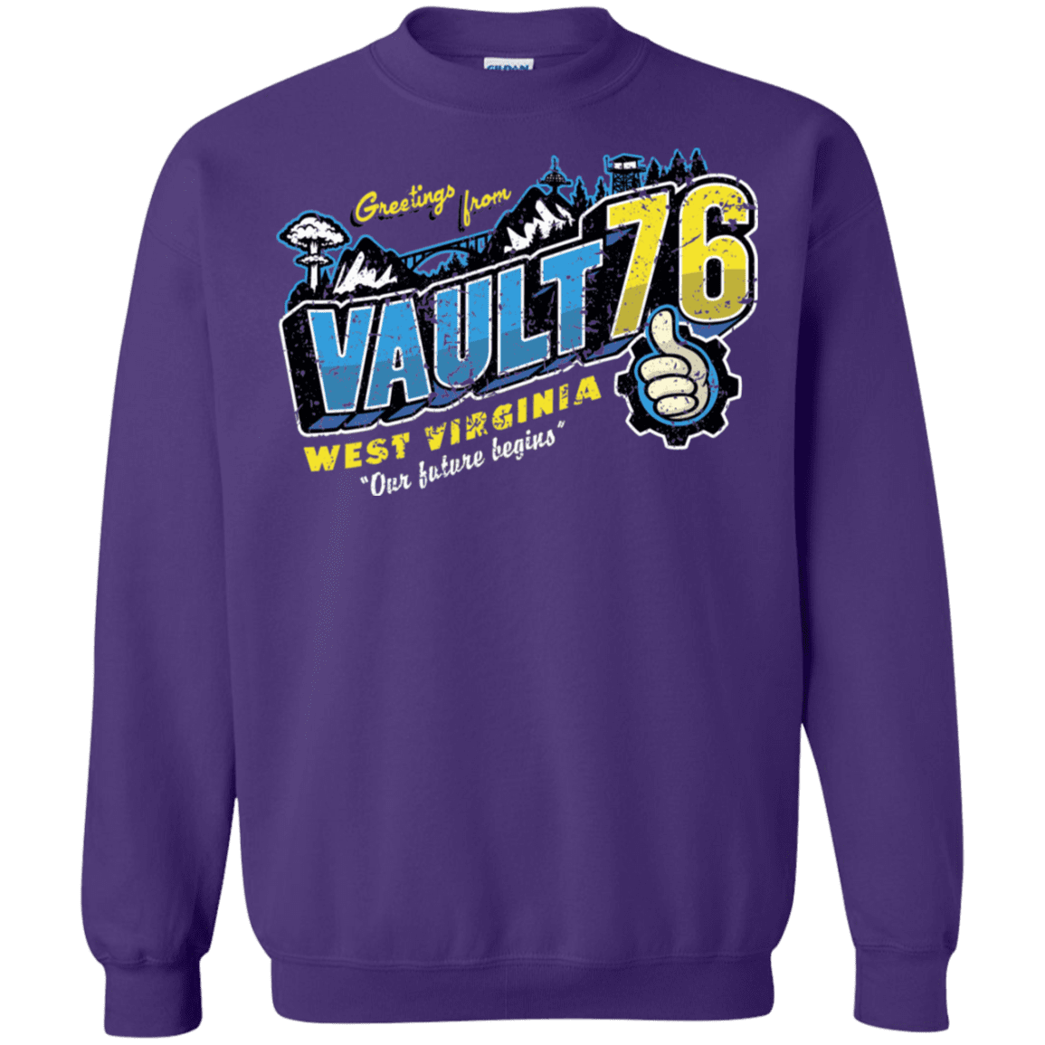 Sweatshirts Purple / S Greetings from WV Vault Crewneck Sweatshirt