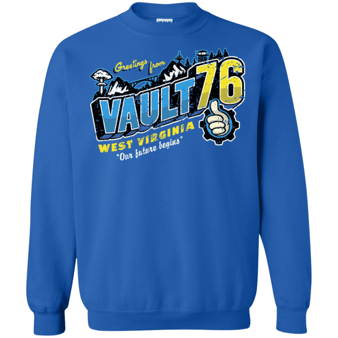 Sweatshirts Royal / S Greetings from WV Vault Crewneck Sweatshirt