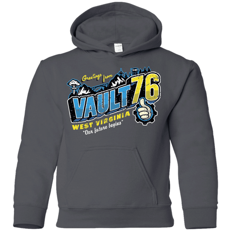 Sweatshirts Charcoal / YS Greetings from WV Vault Youth Hoodie