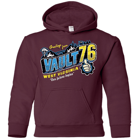 Sweatshirts Maroon / YS Greetings from WV Vault Youth Hoodie