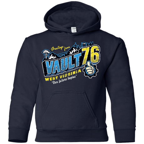 Sweatshirts Navy / YS Greetings from WV Vault Youth Hoodie