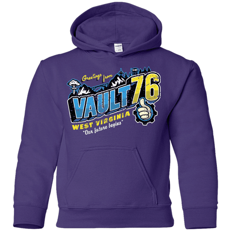 Sweatshirts Purple / YS Greetings from WV Vault Youth Hoodie