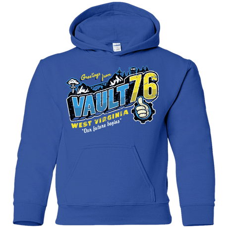 Sweatshirts Royal / YS Greetings from WV Vault Youth Hoodie