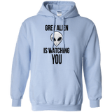 Sweatshirts Light Blue / Small Grey Alien Pullover Hoodie